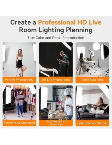 Camnoon Kit illuminazione Softbox...