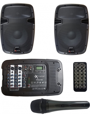 EXTREME PPA210D COMBO CASSE+MIXER...
