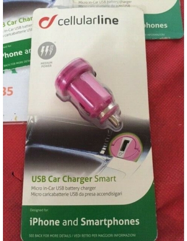 Cellular Line USB Car Charger SmartCarica batterie usb per presa  accendisigari