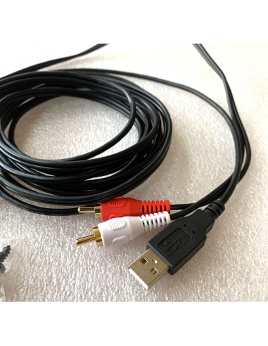 PRESA PROLUNGA VOLANTE USB + AUX RCA...