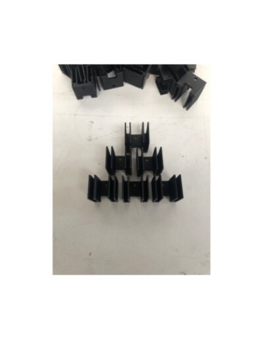 5 x Dissipatore in alluminio nero con...