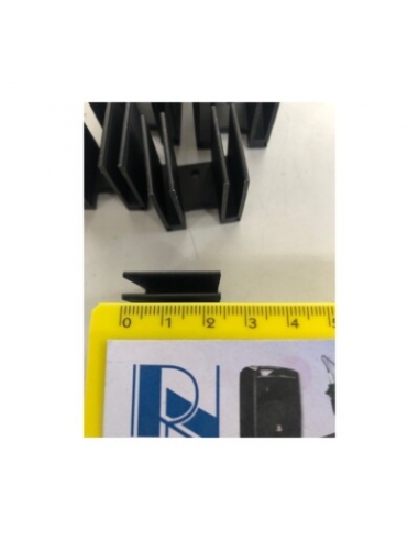 5 x Dissipatore in alluminio nero con...