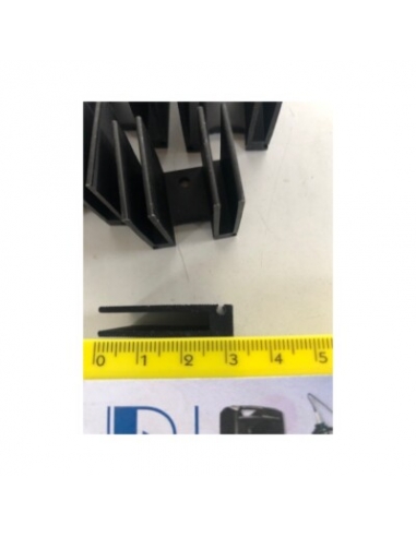5 x Dissipatore in alluminio nero con...