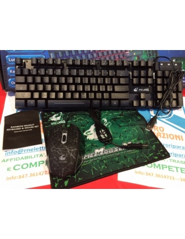 Tastiera + Mouse da Gioco ZIYOULANG...