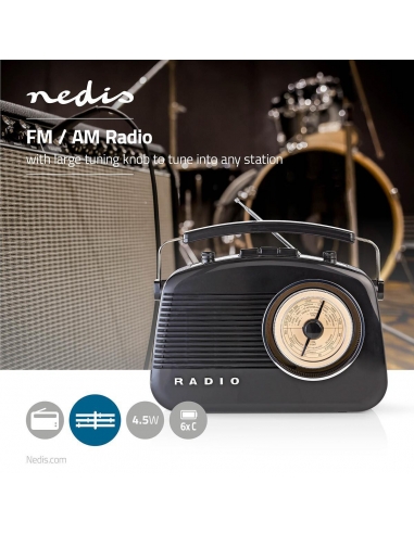 Radio FM/AM Nedis RDFM5000xx con...