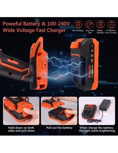Bravolu 21V Batteria per Avvitatore...