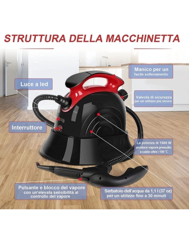 Pulitore Portatile Vapore CB-03A...