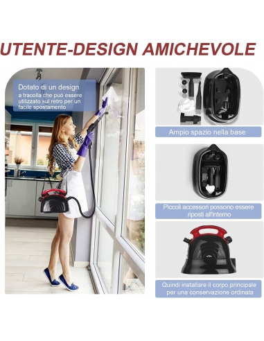 Pulitore Portatile Vapore CB-03A...