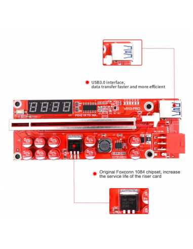 V013 Pro PCIE Riser per scheda Video...