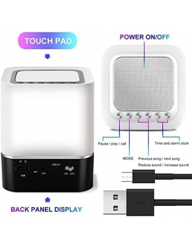 Cassa Bluetooth Luci Notturne 5 in 1... Cassa Bluetooth Luci Notturne 5 in 1...
