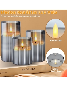 Nestling Candele LED Vetro... 2