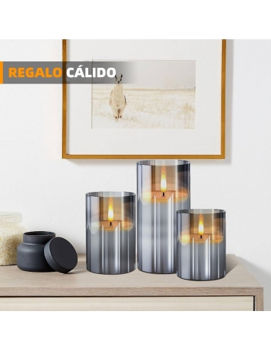 Nestling Candele LED Vetro Effetto... Nestling Candele LED Vetro Effetto...