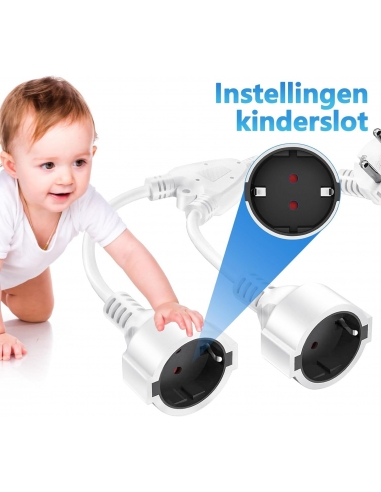 Doppia Spina Presa Cavo Prolunga...