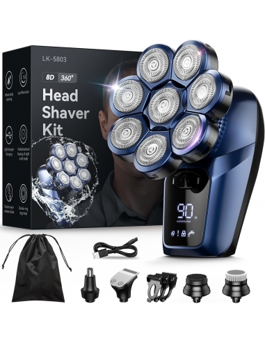 LK-5803 Rasoio Elettrico Barba...