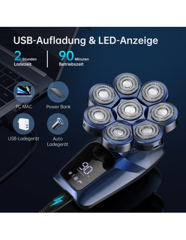 LK-5803 Rasoio Elettrico Barba...