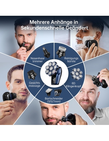 LK-5803 Rasoio Elettrico Barba...