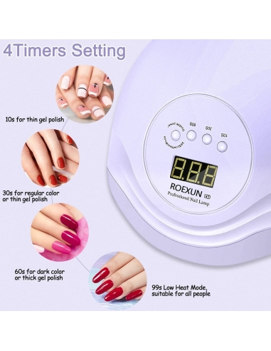 Roexun Lampada Unghie LED UV4...