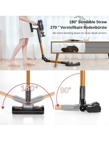 PRETTYCARE V3 Aspirapolvere batteria...