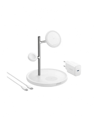 Anker MagGO 25W 3-IN-1 Caricabatteria...