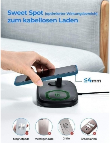 Seneo PA200A Caricabatteria Wireless...