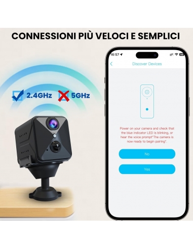 Javiscam FR B7 Mini Telecamera  Wifi... Javiscam FR B7 Mini Telecamera  Wifi...