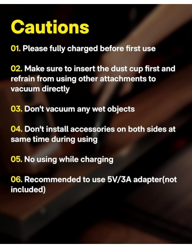 HOTO QWCXJ001 Aspirapolvere portatile...