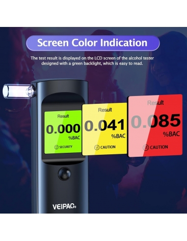 VEIPAO K68 Etilometro portatile test...