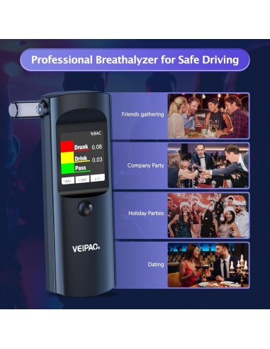 VEIPAO K68 Etilometro portatile test...