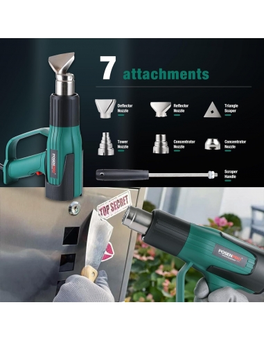 Pistola termica POSENPRO da 2000 W,...