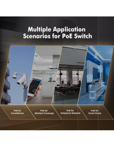 Switch PoE mokerlink a 16 porte, 2...