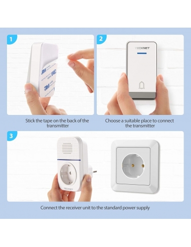 Campanello wireless TECKNET,...