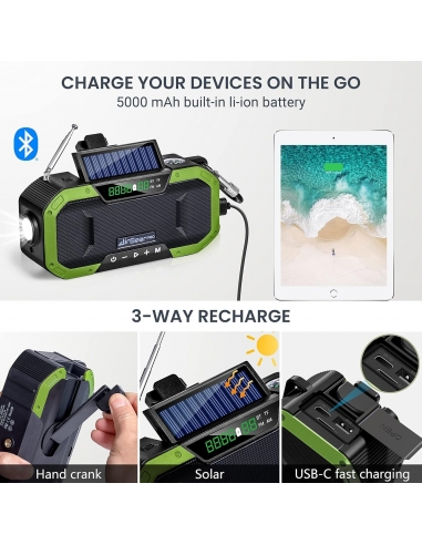 AirGearPro RB-5000 Radio a Manovella...