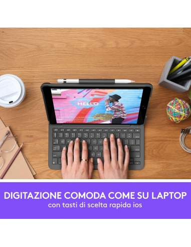 Logitech Slim Folio iPad 7ª, 8ª e 9ª...