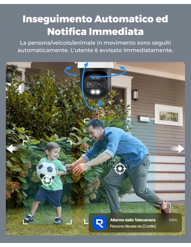 Reolink 4K PTZ Telecamera Wi-Fi... Reolink 4K PTZ Telecamera Wi-Fi...