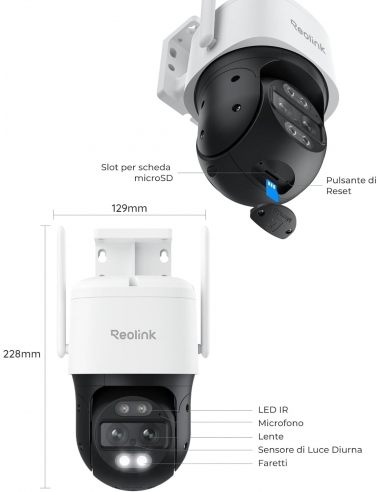 Reolink 4K PTZ Telecamera Wi-Fi... Reolink 4K PTZ Telecamera Wi-Fi...