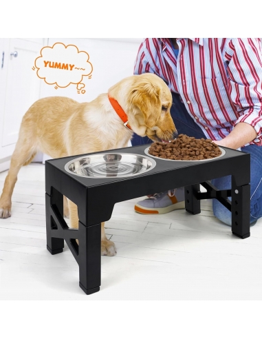 Ciotola per cani rialzata Regolabile... Ciotola per cani rialzata Regolabile...