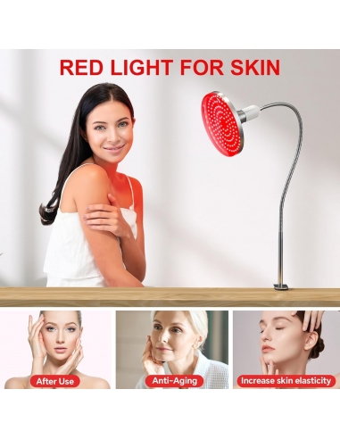 Profey lampada a luce rossa 660nm,...