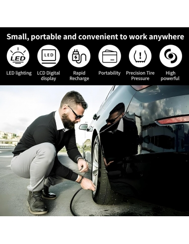 WHZOHCAR Mini Compressore Portatile...