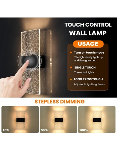 2 BOBOPAI Applique da Parete Batteria...