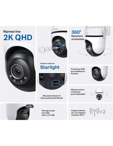 Tapo C520WS Telecamera WiFi Esterno... Tapo C520WS Telecamera WiFi Esterno...