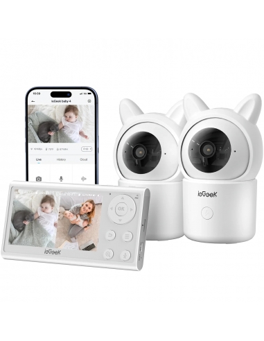 ieGeek Baby Monitor 4 Telecamera...