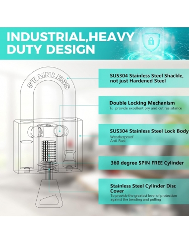 KAWAHA 41/40-4PS - Lucchetto 4x in...