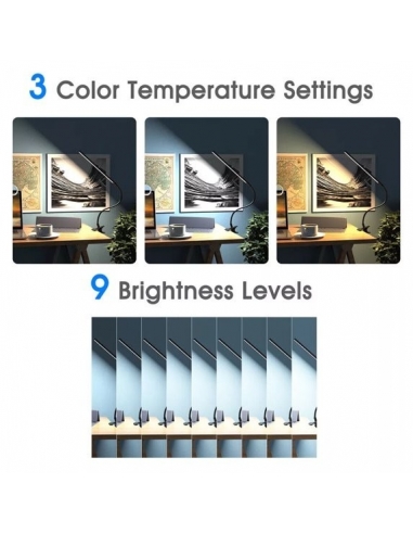 Lampada da Tavolo a Clip LED 10W... Lampada da Tavolo a Clip LED 10W...