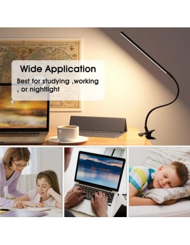Lampada da Tavolo a Clip LED 10W... Lampada da Tavolo a Clip LED 10W...