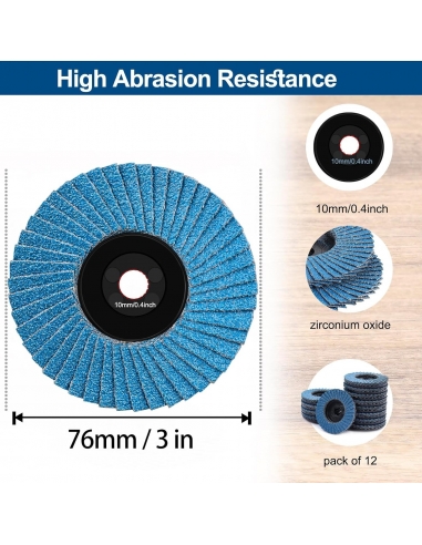 MOGRQAP 12 Pezzi Disco Lamellare,...