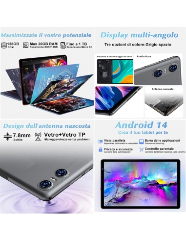 SKYEGG Tablet 10 Pollici Android 14...