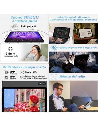SKYEGG Tablet 10 Pollici Android 14...