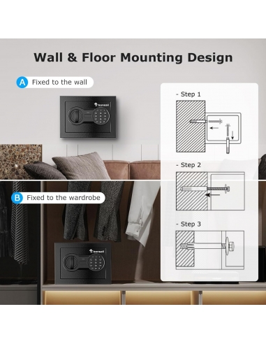 Bonsaii Cassaforte con tastiera...