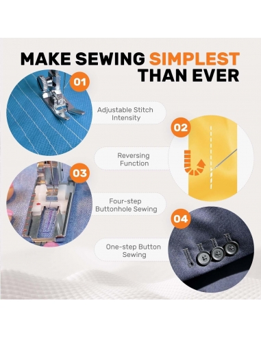 HTVRONT Mini macchina da cucire per...