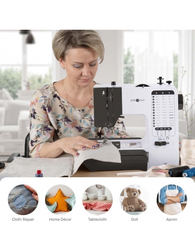 HTVRONT Mini macchina da cucire per...